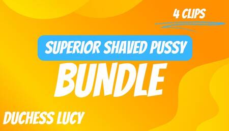 Superior Shaved Pussy Worship Bundle