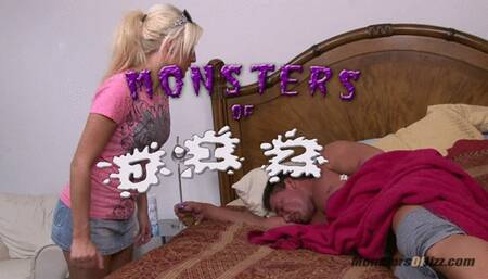 Horny Girlfriend Scores HUGE Load On Her Tanned Tits