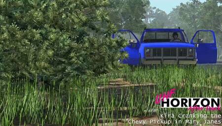 Kira Cranking the Chevy Pickup in Mary Janes 1080p