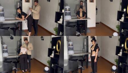 1080P Stepdaughter get wedgie punish 4 bad grades at school