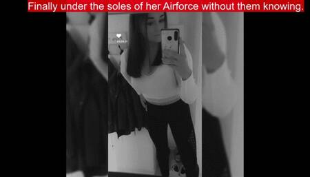 OLD CLIPS: Unknown Cock Crush under Teen Girls Airforce