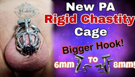 Sizing up Zero's Chastity Cage! New Rigid Chastity Prince Albert Cage - Upgrading Gauge to 0