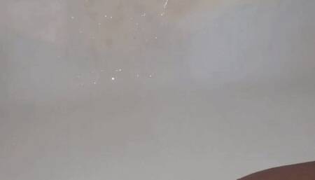 Pulled my panties to the side showing my pee hole and pissing