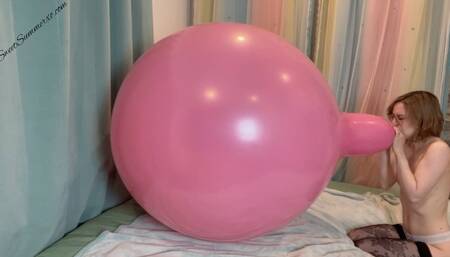 Blow to Pop 36 inch Pink Tuftex Balloon