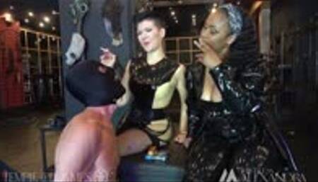 Burning with desire and burning your nuts for Mistress Ariana and Mistress Alexandra