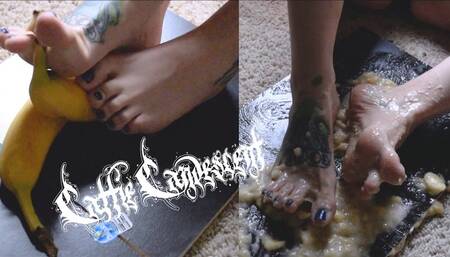 Mashing Bananas with Bare Feet