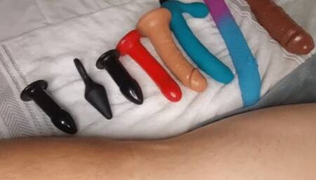 Anal Stretching - Big Toys!