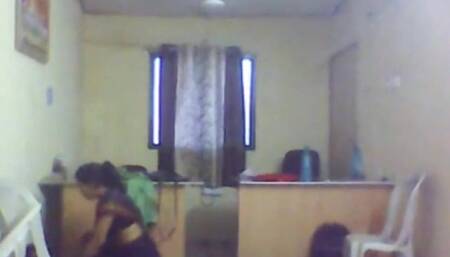 Indian Village Office Sex with Boss Wife