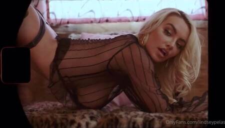 Lindsey Pelas Big Tits See Through Black Lingerie Video Leaked