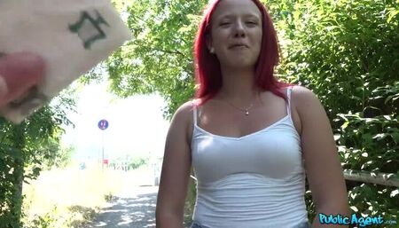 Redhead Fucked in the Shade