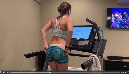 Christina Khalil Treadmill Booty Tease Video Leaked