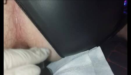 Femdom Mistress Eva Latex Catsuit Slave Anal Strapon Fingering Fuck Ass BDSM MILF