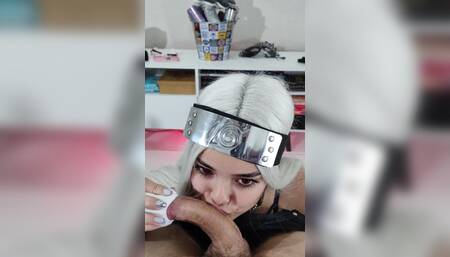 Of the Hot Blowjob She Compensated Using Sharingan Contact Lenses - Part 3