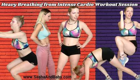 Heavy Breathing from Intense Cardio Workout Session