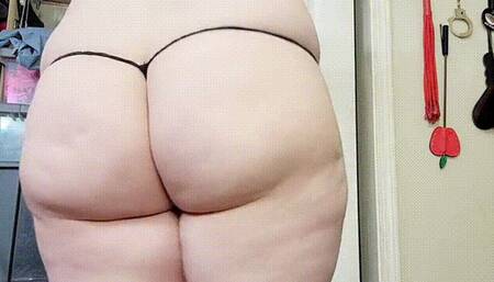 Booty Bounce In A Tiny Thong