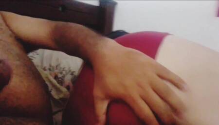 I Find My Stepmother in Her Underwear and I Masturbate with Her Giant Ass
