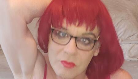 Sissy Bitch in Basque and Stockings