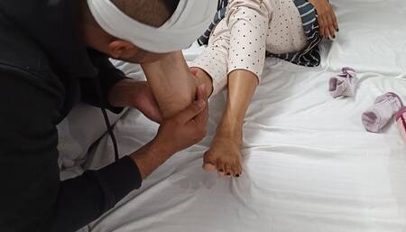 Indian Goddess Komal Foot Worship