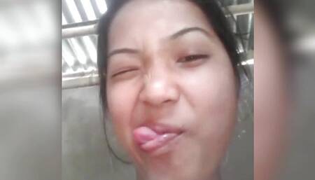 Assamese College Girl Showing Her Boyfriend