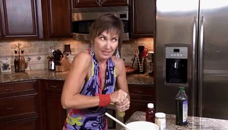 THIS HOUSEWIFE MAKES HER SAUCE BY HAND