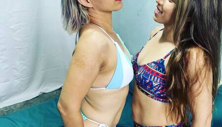 CANDY VS JADE BELLY BUTTON FETISH