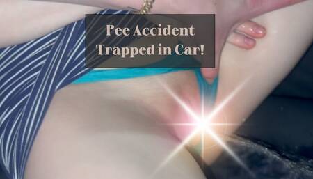 Girl Trapped in Car PISSES in front of Bestie