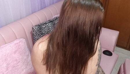 Sexi loonergirl Cream massage