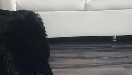 Miaisbeth sexy teasing on nude pantyhose and black pumps