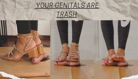 BREAKING IN THE COCKBOX - Mistress Enola - Ballbusting - Stomping 4K