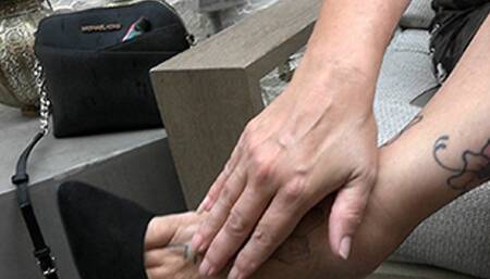 Dangling and Shoeplay Tease featuring Goddess Rhonda - 720 HD WMV