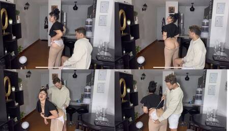 4K Stepdaddy destroys my panties with hard wedgies