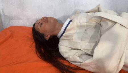 Stefy in straitjacket