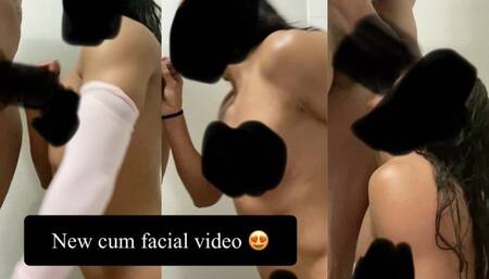 My BEST Facial! Rough Face Fucking Blow Job & Cumshot on my Face!