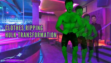 Giant growth - Clothes ripping hulk transformation