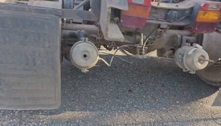 Katherine struggling to cold start a huge Mack Truck