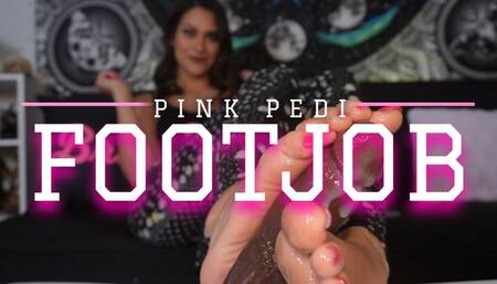 Pink Pedi Footjob