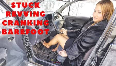 TANYA STUCK CRANKING REVVING DRIVING BAREFOOT (full video 29 min)