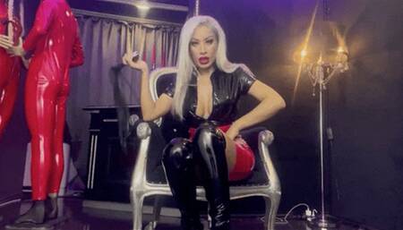 Mistress Saida Get on the leash and clean my boots!