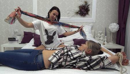 shoving her finger deep in it and licking it 2Ol