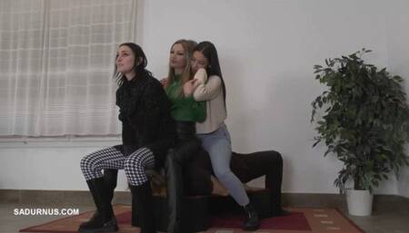 Under three Mistresses's ass