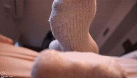 Foot Worshipper rewarded by becoming her FOOD