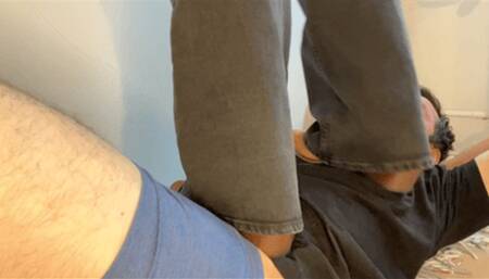 Heavy boots trampling through t-shirt - Combo