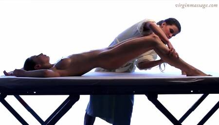Virgin Massage featuring Vika's woman massage movie