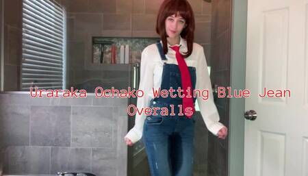 Uraraka Ochako Wetting Her Blue Jean Overalls SD