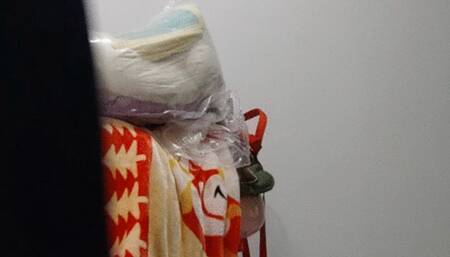 riding the riding machine and fiannaly cume on the machine