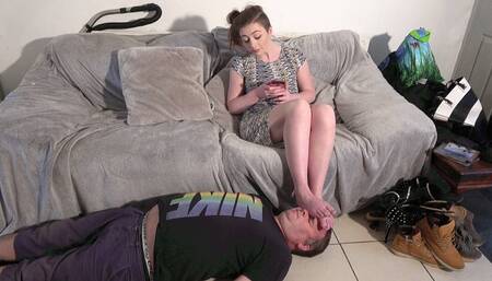 Jenny's Human Footstool