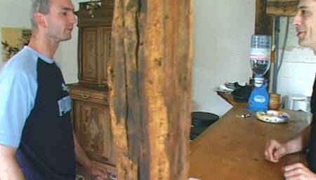 TWO COCKS FOR THE HAIRY MAID’S HOLES