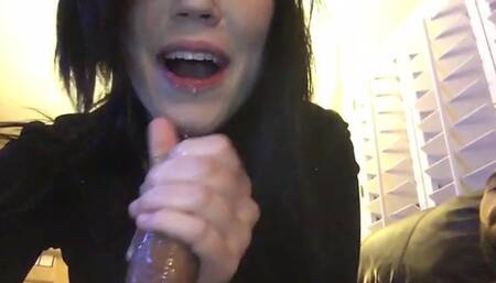 Unexpected & Unwanted Cum in mouth for Asian gf