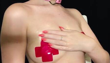 Diddly ASMR Nude Oil Boobs Massage Video
