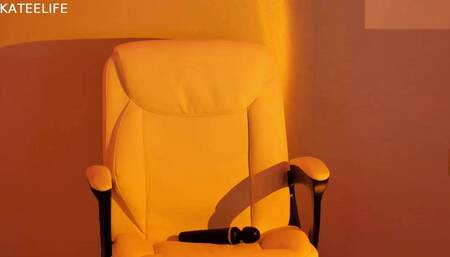 KateeLife Porn Glass Dildo Riding Hitachi Masturbation Video